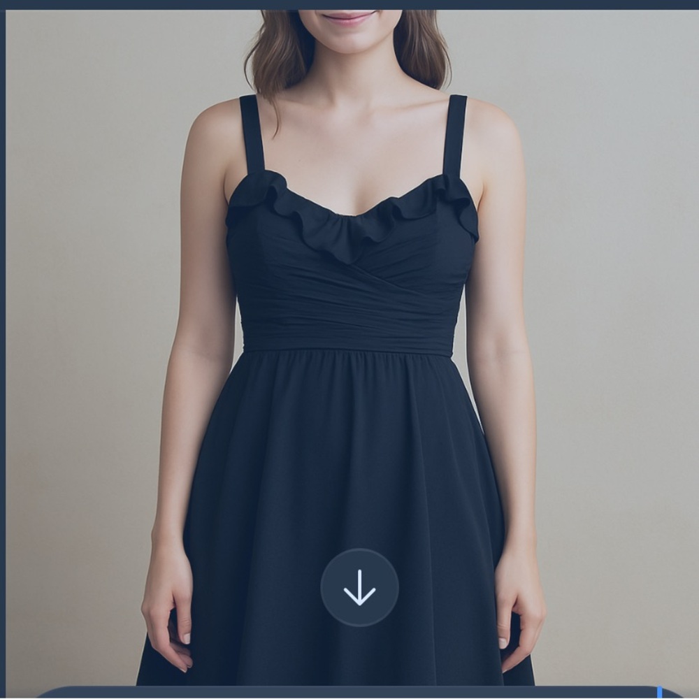 NWOT Quillaree Elegant Black Evening Dress